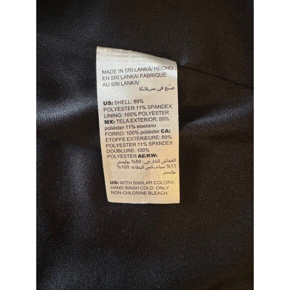 Chico's Size 1 = Standard Sz 8 M Black Velvet‎ Embellished Pearls Crystals Dress - Picture 5 of 6